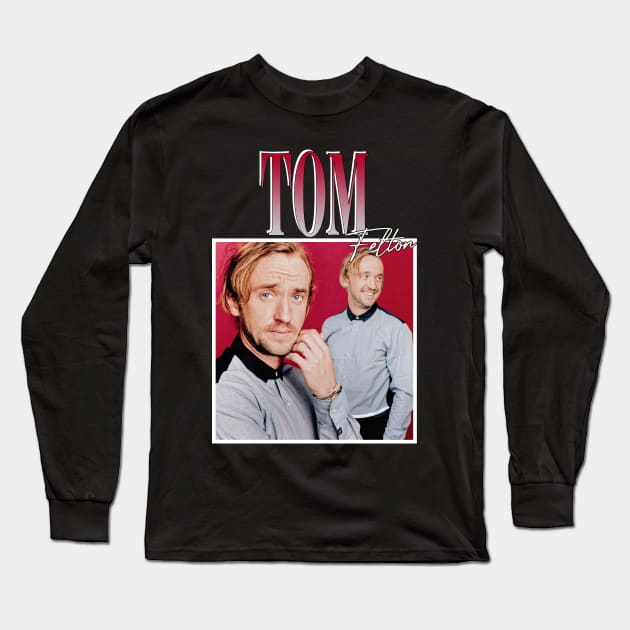 Tom Felton Long Sleeve T-Shirt by TeesBySilvia